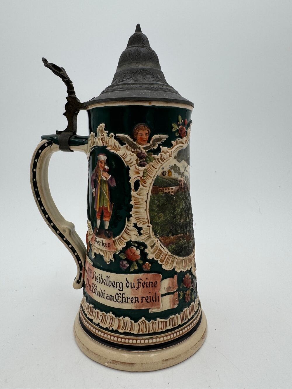 Vintage Beer Stein Marzi & Remi Heidelberg Panorama 0.5L